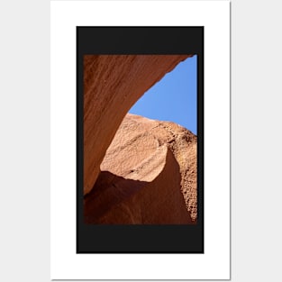 Curved rock face. Posters and Art